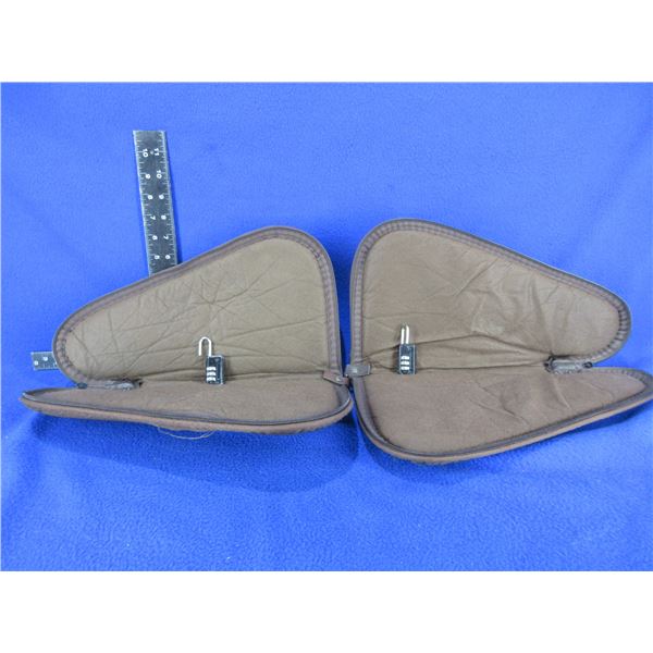 2 Allen Soft Handgun Cases with Combination Locks - 13" x 7"