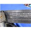 Image 3 : Leather Ammo Belt with 2 Holsters & Mag Pouch - Size 36, 44 40 Cal.