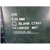 Image 2 : Canadian Military 5.56MM Blank C79A1 Case with Links & Carry Pouch