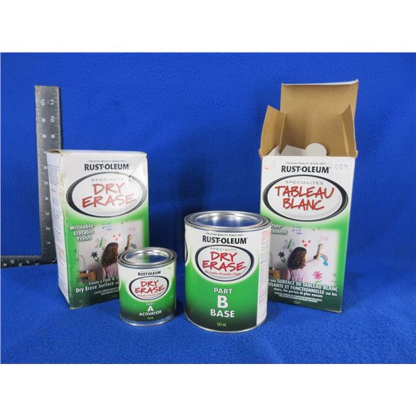 2 Rust-Oleum Dry Erase Paint Kits - White, 797 ml