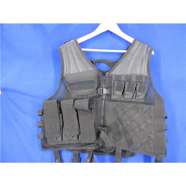 Tactical Molle Adjustable Vest - Black
