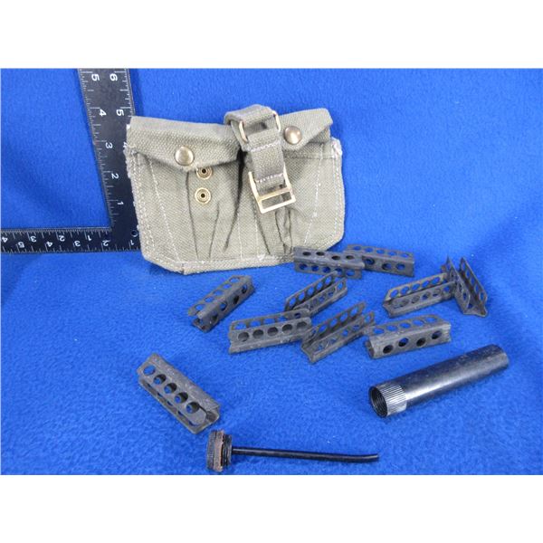 Lee Enfield Kit - 10 Stripper Clips, Oiler & Pouch
