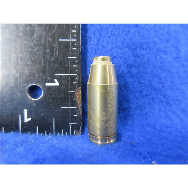 NEW - 40 Cal. Cartridge Red Laser Bore Sight - Batteries Not Included