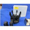 Image 2 : 9 Moon Clip Belt Holders, 45 ACP 6 Rnd Moon Clips x 21 & 6 Snap Caps, Moon Clip Loader, Etc.