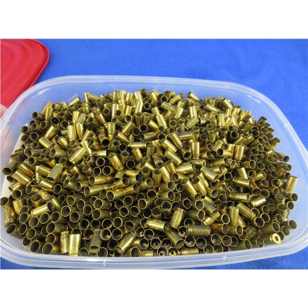 Brass Only - 9MM Luger Deprimed Winchester Headstamps - Tub of Approx. 1850