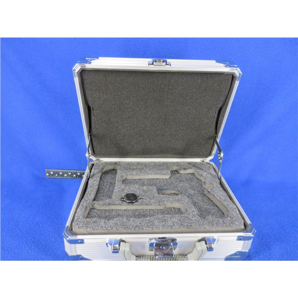 Plano Handgun Aluminum Hard Case with Key - 13" x 10" x 5"