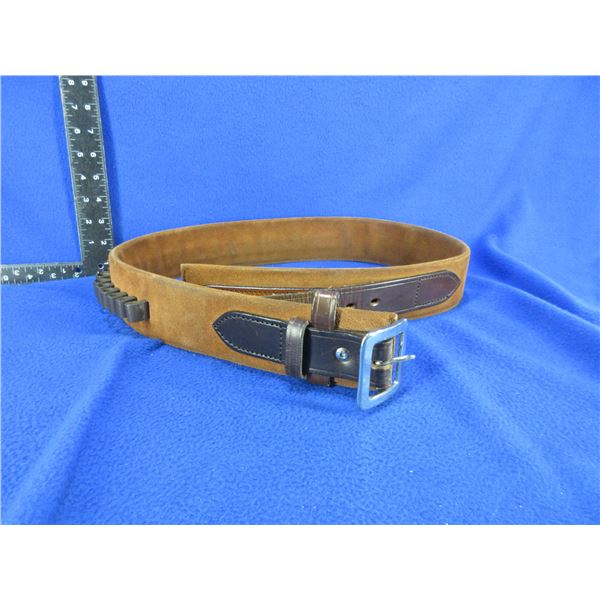 Kirkpatrick Laredo Texas Leather Ammo Belt - Size 36, 44/45 Cal.