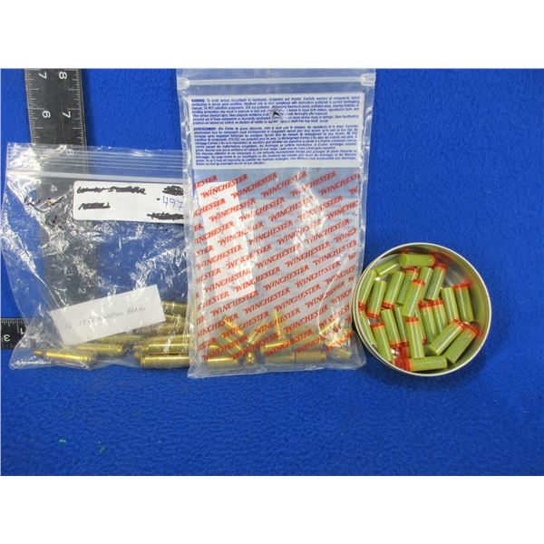 38/357 Shot Capsules with Shot x 25, 40 S&W Brass x 17, 17 Rem. Brass x 16