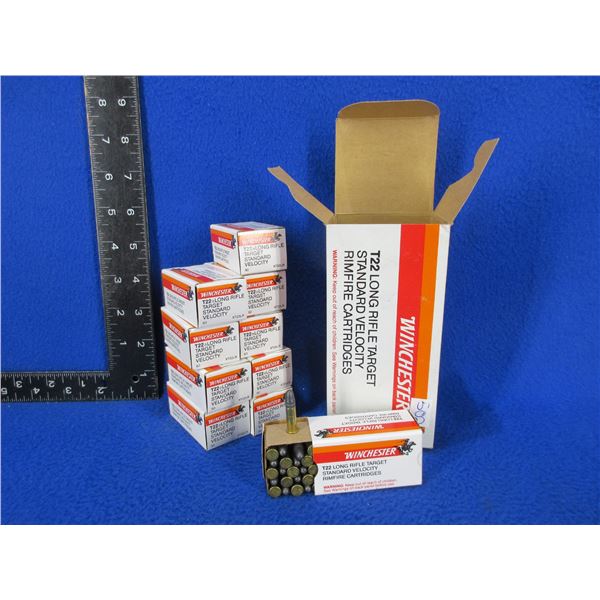 22 LR 40gr SV Lead T22 Winchester Cartridges (Pick Up Only) - Carton of 500