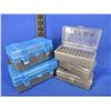 Image 1 : 5 Empty Plastic Ammo Boxes - 3 MTM 44/55, 2 Plano Rifle