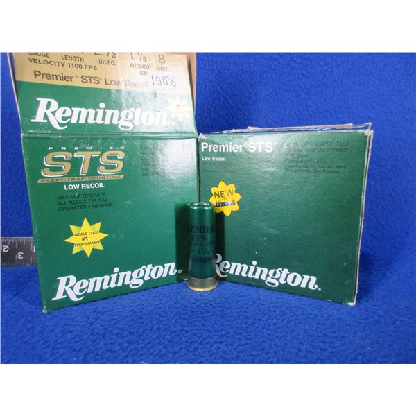 12 Ga. 2 3/4" 8 Shot Remington Shotshells - 2 Boxes of 25 (Pick Up Only)