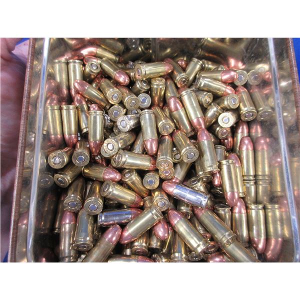 9MM Luger Reloads - Tub of Approx. 400 (Pick Up Only) - Sold as Components