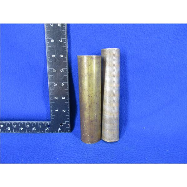 2 - Brass Rods/Punches - Approx. 1.25" x 6 1/4" and 1.5" x 5 7/8"