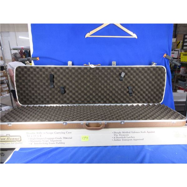 Doskocil Gun Guard Double Scoped Rifle Hard Case - 52" x 13" x 4" - No Key
