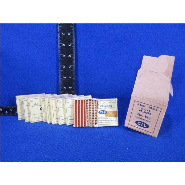 Vintage CIL No. 8 1/2 Primers - 8 Sealed Boxes of 100, Box of 60 (Pick Up Only)