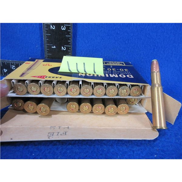 Collector Ammo - 30-30 Win. 170gr ST CIL Dominion Cartridges (Pick Up Only)