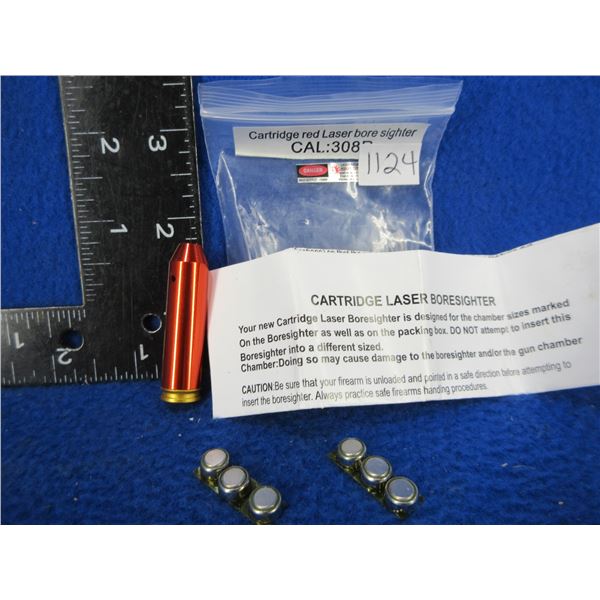 NEW - 308R Cartridge Red Laser Bore Sight with Batteries