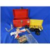 Image 1 : Lot of Misc. Fishing Tackle - Weights, Hooks, Leaders, Line, Spawn Sac Tyer, Etc.