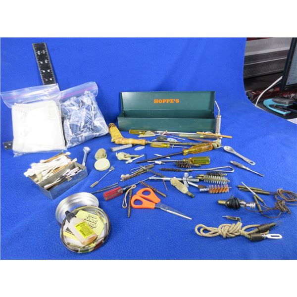 Lot of Misc. Gun Cleaning Tools and Supplies