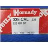 Image 2 : 338 Cal. .338" 225gr SP Hornady Bullets - Sealed Box of 100