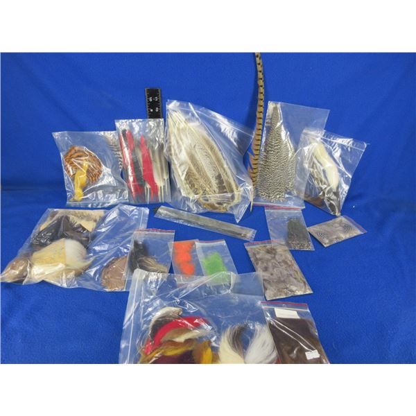 Lot of Assorted Fur and Feathers for Fly-Tying