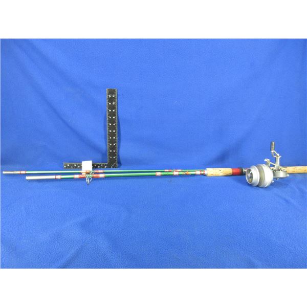 Vintage 7' DAM Muagelsee No. 78 Fishing Rod with Rummer Super Reel
