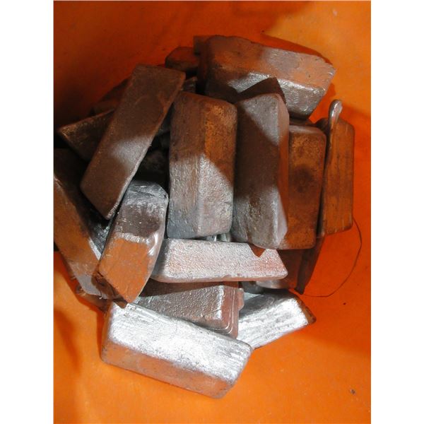 Lead Ingots - Approx. 30 lbs - Pick Up Only