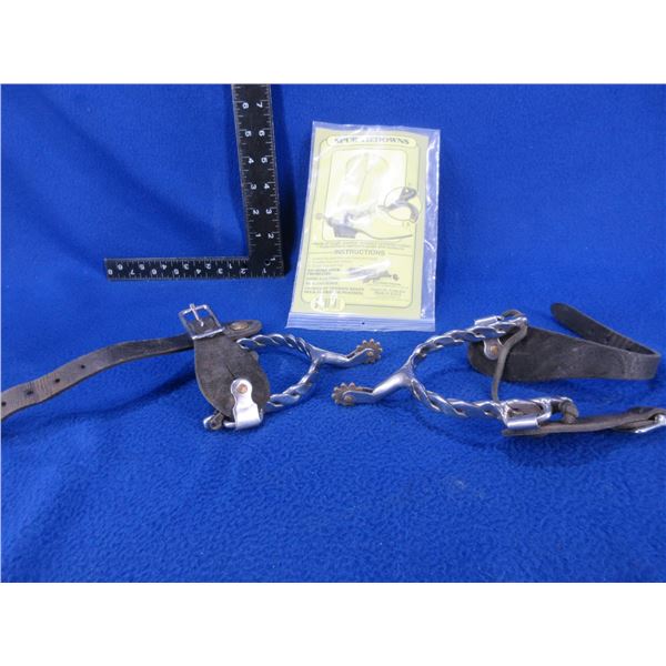 Spurs with Leather Straps and New Spur Tiedowns