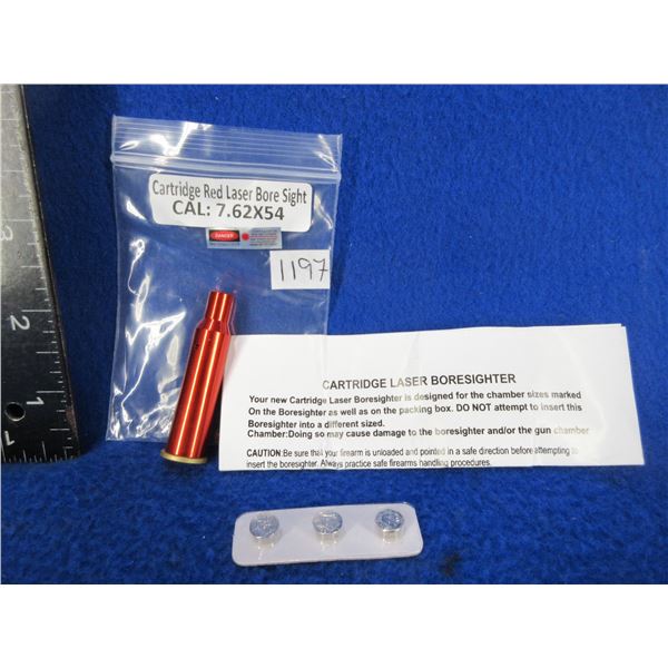 NEW - 7.62X54 Cartridge Red Laser Bore Sight with Batteries