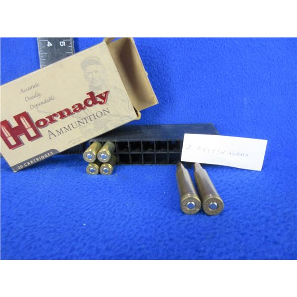 Collector Ammo - 2 - 7X61 S&H Norma Cartridges & 4 - 6MM Rem. Cartridges (Pick Up Only)