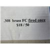 Image 2 : Brass Only - 308 Win. 1x Fired Deprimed FC Headstamps - Lot of 100