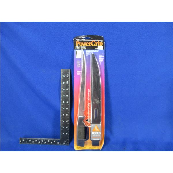 Fiskars PowerGrip Fillet Knife with Sheath - 10" Blade - New Old Stock