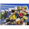 Image 2 : Lot of Misc. Fly Tying - Thread, Mustad Hooks, Poly Fuzz, Hackle Guards, Etc.