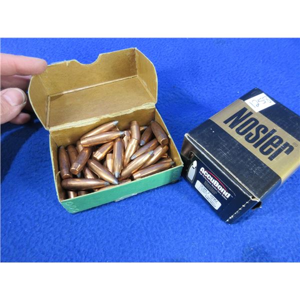 338 Cal. .338" Bullets - Box of 50 (Nosler 200gr Spitzer), Box of 34 (Sierra 250gr Spitzer BT)