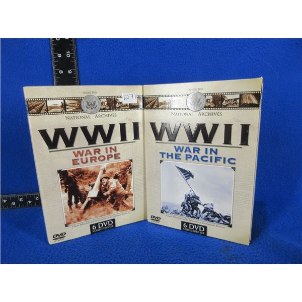 2 - 6 DVD Sets - WWII War in Europe, WWII War in the Pacific
