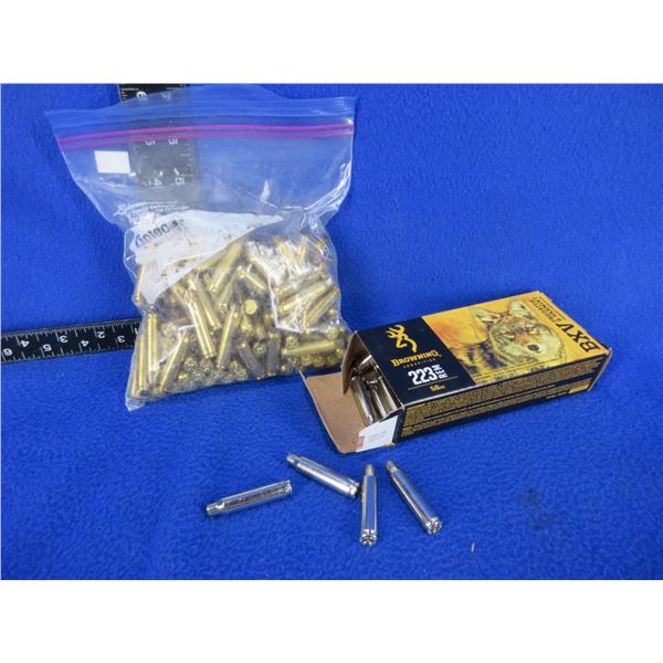 Brass Only - 223 Rem. Unprimed - Bag of Approx. 100, Box of Approx. 60