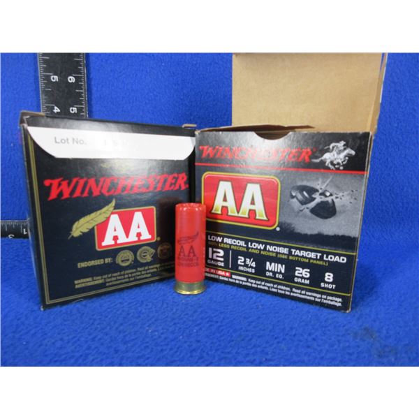 12 Ga. 2 3/4" 8 Shot Winchester Shotshells - 2 Boxes of 25 (Pick Up Only)