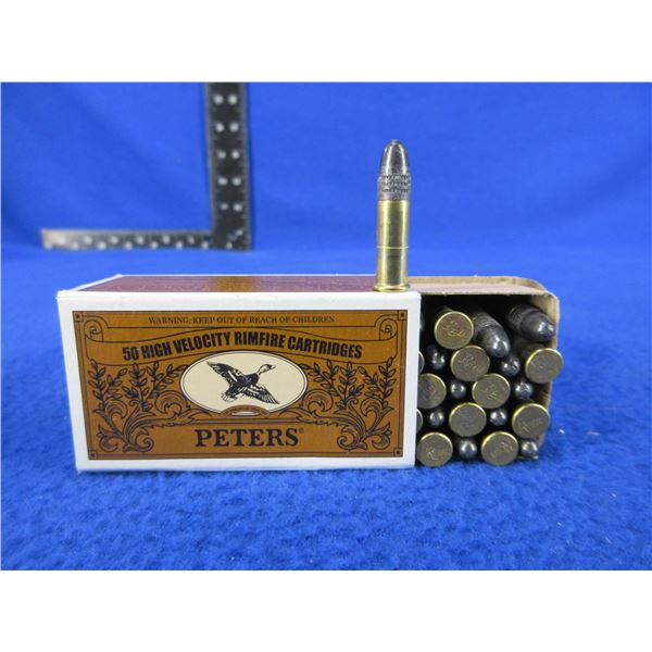 Collector Ammo - 22 LR 40gr LRN HV Peters Cartridges (Pick Up Only) - Box of 50