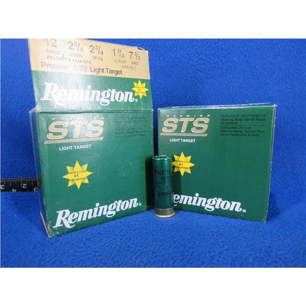 12 Ga. 2 3/4" 7 1/2 Shot Remington Shotshells - 2 Boxes of 25 (Pick Up Only)