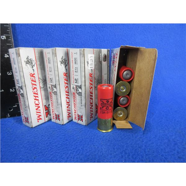 12 Ga. 2 3/4" 1 oz Rifled Slug HP Winchester Shotshells (Pick Up Only) - 4 Boxes of 5