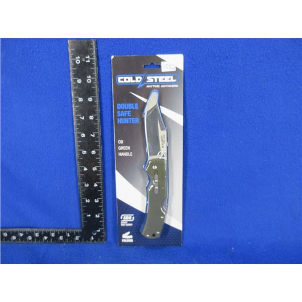 NEW - Cold Steel Double Safe Hunter Folding Lock Blade Clip Knife
