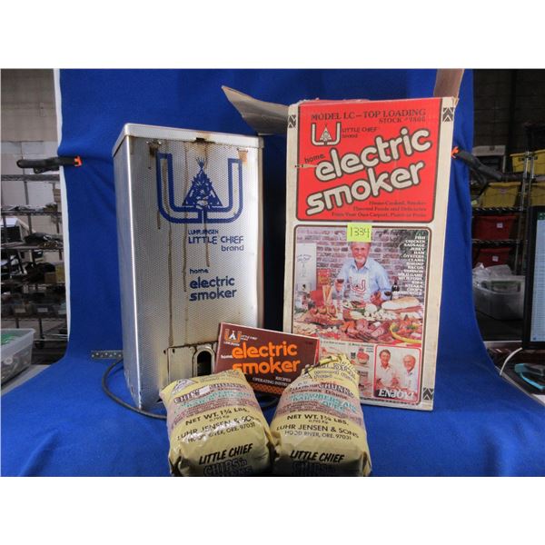 Little Chief Brand Model LC Home Electric Smoker with 2 Bags of Alder Wood Chips