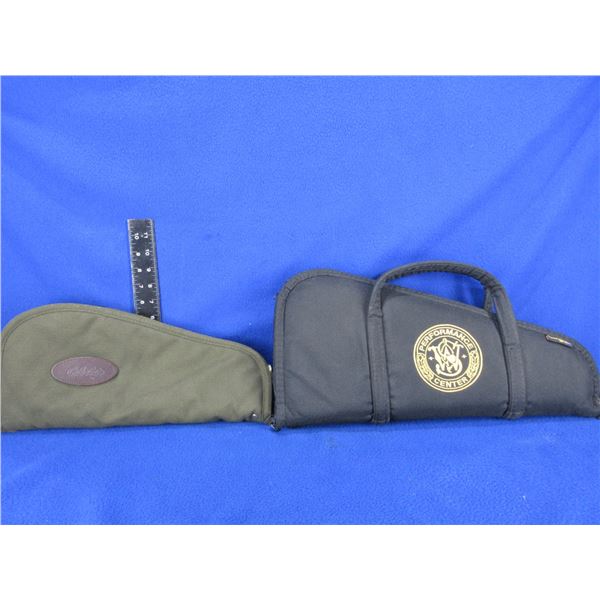 2 Large Soft Handgun Cases - Cabela's 15", Allen S&W Performance Center 18"