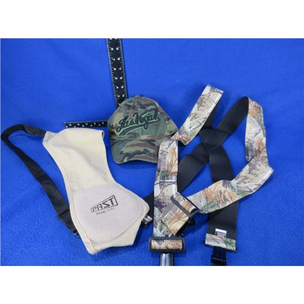Caldwell PAST Shoulder Pad Mag LH, Realtree AP Suspenders, Las Vegas Cap