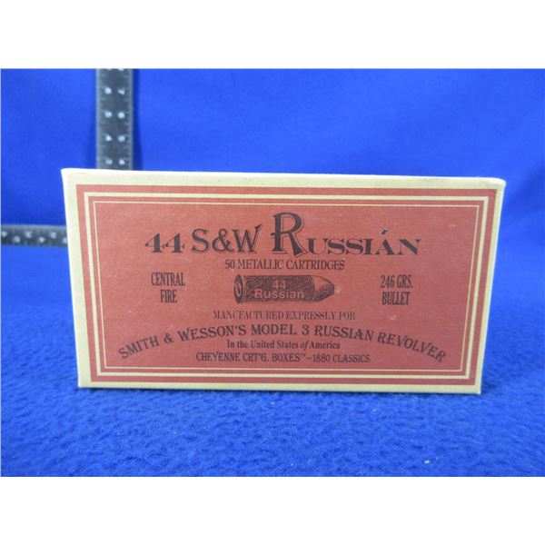44 S&W Russian Empty Collector Cartridge Box