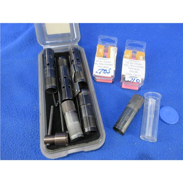 Lot of 8 Assorted 12 Gauge Choke Tubes & 2 Wrenches