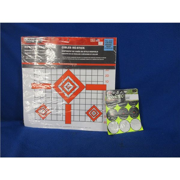 Champion 25 Sheet Re-Stick Targets & 105 Shoot-N-C Self Adhesive Targets
