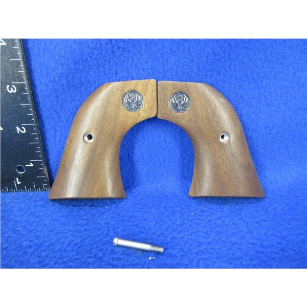 Ruger New Model Blackhawk Wood Grips with Screw