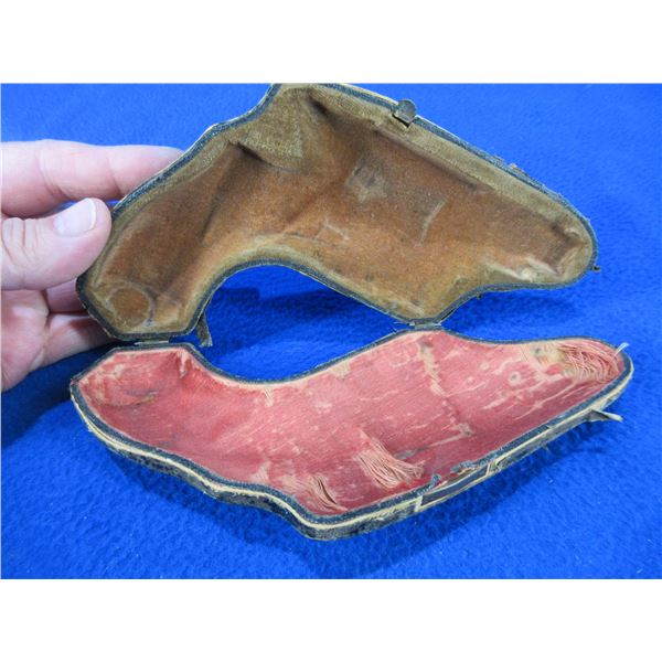 Antique 19th Century European Pinfire Revolver Hard Case