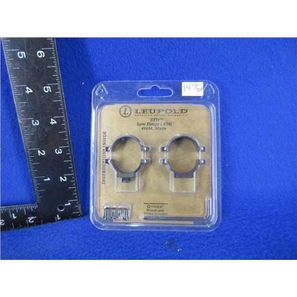 Leupold 1" STD Low Rings - Matte # 49898